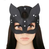Vivaciouzvibes Topeng Pesta Halloween Masker Kulit Baju Pesta Fox Mask